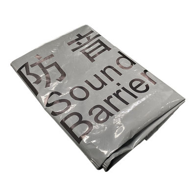 Litong - Absorbant le son pour la construction extérieure - Rétardant du feu - Plaque de barrière acoustique en PVC gris