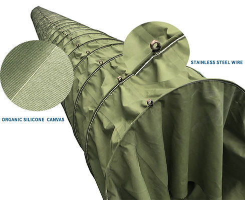 Litong Chine Fabrication Flexible Tuyau de Conduit d'Air Silicone Toile Souple Tuyau de Conduit d'Air
