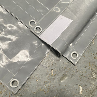 Litong - Absorbant le son pour la construction extérieure - Rétardant du feu - Plaque de barrière acoustique en PVC gris