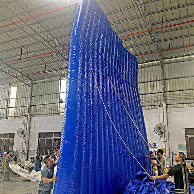 Litong extérieur réutilisable et déplaçable Temporaire en PVC 6m*6m Mur de barrière sonore gonflable