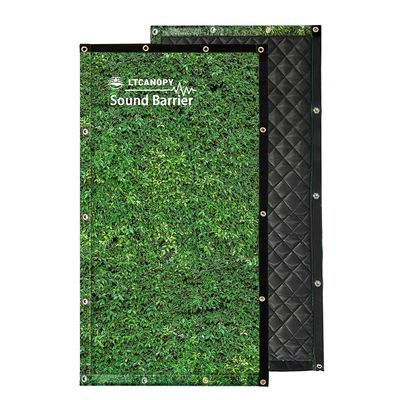 Litong décoratif feuille verte insonorisée écran de confidentialité cour de tennis extérieure barrière acoustique couverture