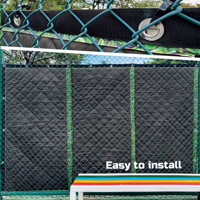 Litong décoratif feuille verte insonorisée écran de confidentialité cour de tennis extérieure barrière acoustique couverture