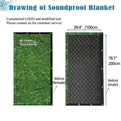 Litong décoratif feuille verte insonorisée écran de confidentialité cour de tennis extérieure barrière acoustique couverture
