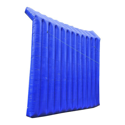 Le chantier de construction de Litong utilise un mur de barrière acoustique en PVC bleu gonflable.