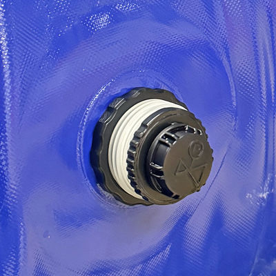 Le chantier de construction de Litong utilise un mur de barrière acoustique en PVC bleu gonflable.