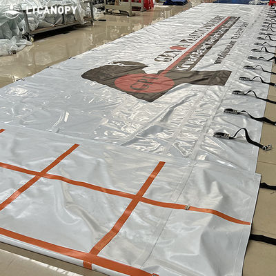Bâche de remorque à rideaux latéraux en PVC résistant à la déchirure, prix direct d'usine Litong Chine