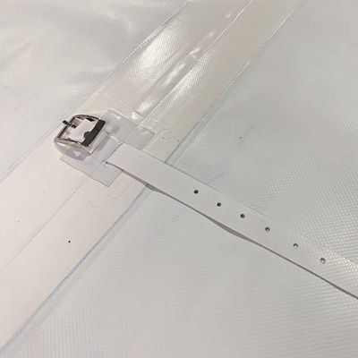 Bâche de camion en PVC blanc imperméable sur mesure Litong Good Strength