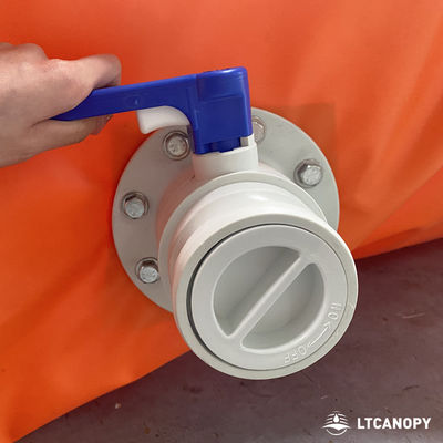Litong Barrière anti-inondation gonflable en forme de D, remplie d'eau, taille personnalisée
