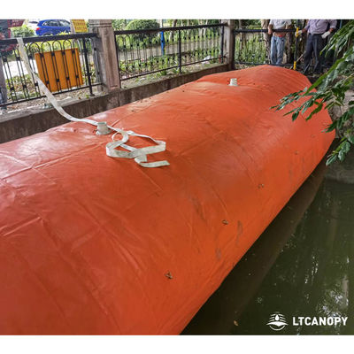 L' usine de Litong en Chine a fabriqué un barrage gonflable en PVC de grande taille