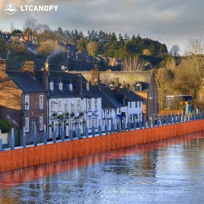 LTCANOPY Barrière de protection contre les inondations Contrôle des inondations en plastique Barrière anti-inondation