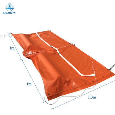 Barrage flottant de confinement de pétrole en tissu PVC 600 g/m² de haute qualité personnalisé Litong pour prévenir les déversements d'hydrocarbures