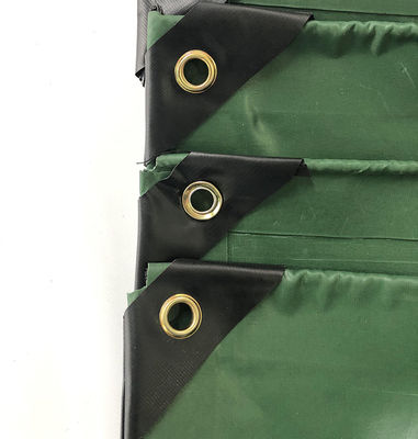 Litong de haute qualité Ripstop couleur verte foncée Pvc revêtue bâches imperméables pour les camions Couverture de camion bâche Pvc rideau latéral