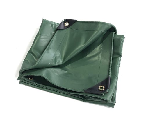 Litong de haute qualité Ripstop couleur verte foncée Pvc revêtue bâches imperméables pour les camions Couverture de camion bâche Pvc rideau latéral