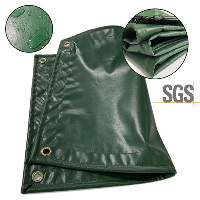 Litong de haute qualité Ripstop couleur verte foncée Pvc revêtue bâches imperméables pour les camions Couverture de camion bâche Pvc rideau latéral