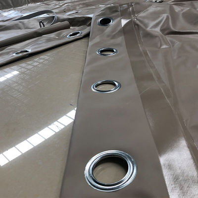 Housse de véhicule kaki d'usine Litong Chine en gros, bâches robustes, bâche enduite de PVC, bâche de camion