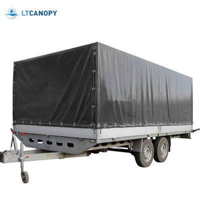 Bâche résistante à la déchirure et imperméable Litong, robuste, couleur grise, pour bâche de camion