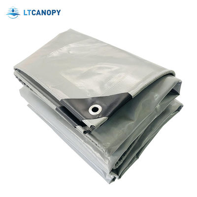 Bâche résistante à la déchirure et imperméable Litong, robuste, couleur grise, pour bâche de camion