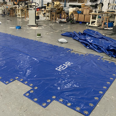 Conteneur à toit ouvert Litong Bâche en PVC bleu