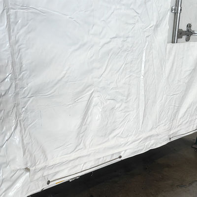 Bâche blanche de haute qualité Litong 610gsm pour conteneur maritime 20 pieds x 40 pieds