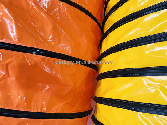 Meilleur vendeur du conduit de ventilation minière Portable souffleur tuyau flexible du conduit de ventilation PVC laminé revêtu Fabricant