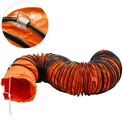 Meilleur vendeur du conduit de ventilation minière Portable souffleur tuyau flexible du conduit de ventilation PVC laminé revêtu Fabricant