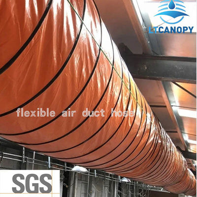 Meilleur vendeur du conduit de ventilation minière Portable souffleur tuyau flexible du conduit de ventilation PVC laminé revêtu Fabricant