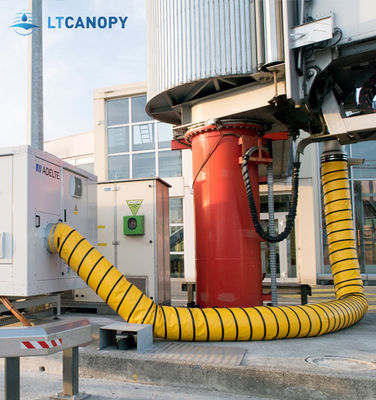 Litong Flexible PVC tuyau de tuyau d'air Rétracteur incendie PVC conduit de ventilation pour l'aéroport