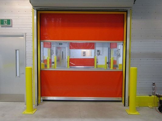 Grande vente Entrepôt frigorifique Rideau roulant pliant à rouleaux Porte rapide en PVC électrique Porte automatique rapide en PVC