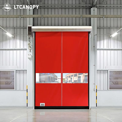 Nouveau produit Porte électrique en PVC en tissu Porte automatique en PVC à roulement rapide