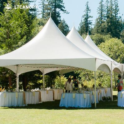 Litong haute résistance à la traction en extérieur imperméable à l'eau en PVC couverture de bâton anti-UV tente de pagode tente de canopée pour l'événement