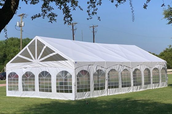 Tente de réception extérieure étanche Litong, blanche, 20x30m, chapiteau