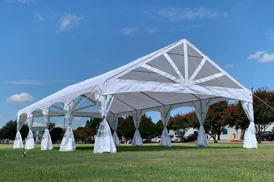 Tente de réception extérieure étanche Litong, blanche, 20x30m, chapiteau