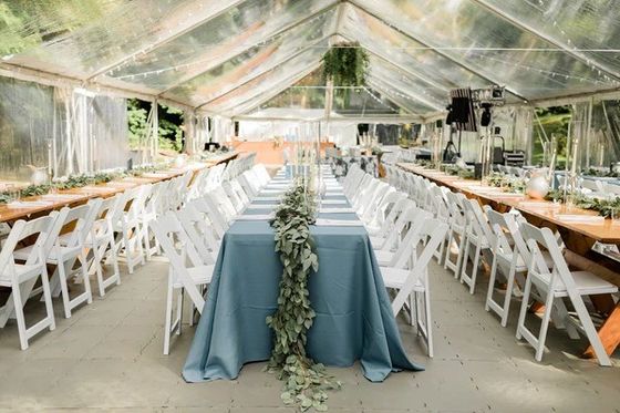 Tentes d'événement en PVC Litong haute résistance à la traction Tentes de mariage en plein air 20x40 avec rideau latéral