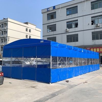 Litong Grand mobile poussant-tirer canopée extérieure tente rétractable pliable auvents pare-soleil garage