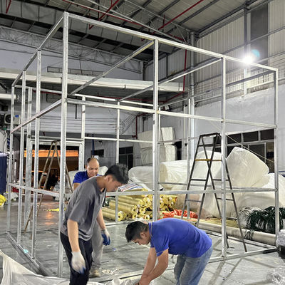 Prix direct de l'usine Litong en extérieur structure galvanisée cadre tente support personnalisé